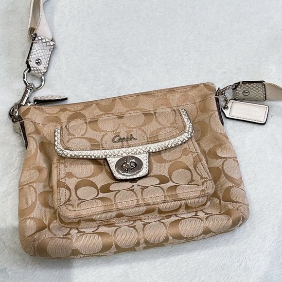 Coach Brown Monogram Handbag - Picture 3 of 3